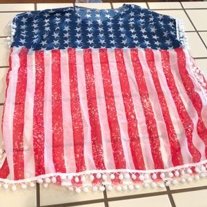American Flag Swim Cover